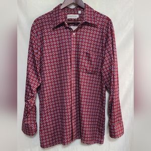 Vintage 70s Lucien Piccard Men's Button Down Shirt Size XL